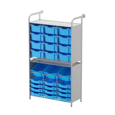 Classroom Wall Shelving 41''W x 17''D x 71''H - CSTA340744 SMS-02-V40-CSTA340744