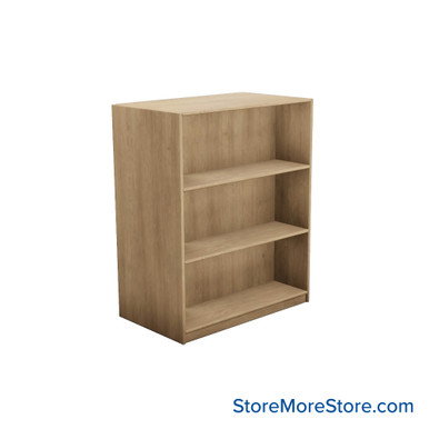 Laminate Bookshelf, 37" W x 20" D x 42" H, Double-Sided Shelving, Without Casters SMS-08-V24-H11-4220