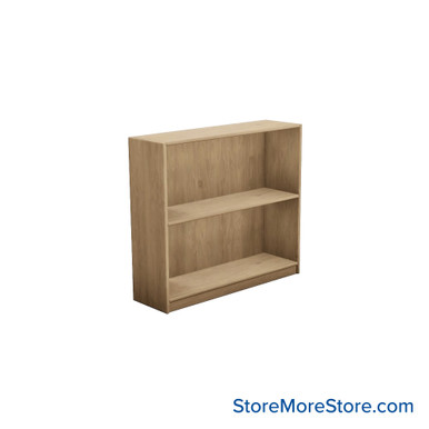 Laminate Bookshelf, 37" W x 10" D x 30" H, Single-Sided Shelving, Without Casters SMS-08-V24-H11-3010