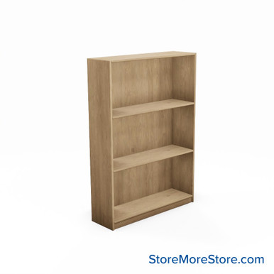 Laminate Bookshelf, 37" W x 10" D x 48" H, Single-Sided Shelving, Without Casters SMS-08-V24-H11-4810