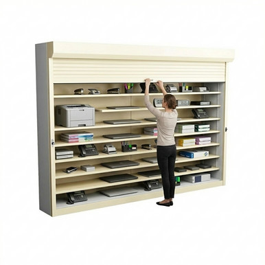 Shelving Security Doors and Shutters 132''W x 4''D - 124132FRT SMS-08-V89-124132FRT