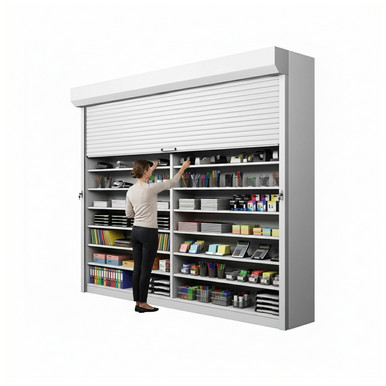 Shelving Security Doors and Shutters 114''W x 4''D - 124114FRT SMS-08-V89-124114FRT