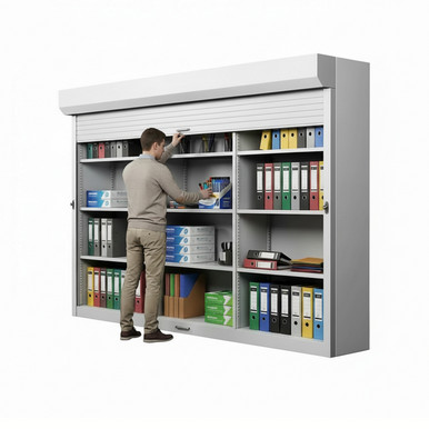 Shelving Security Doors and Shutters 114''W x 4''D - 079114FRT SMS-08-V89-079114FRT