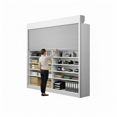 Shelving Security Doors and Shutters 108''W x 4''D - 124108FRT SMS-08-V89-124108FRT