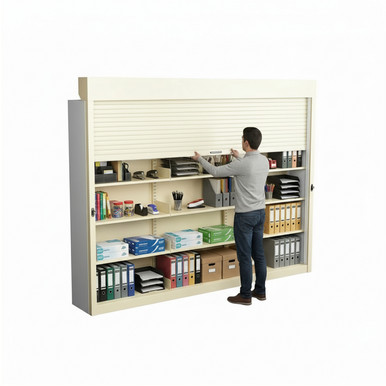 Shelving Security Doors and Shutters 114''W x 4''D - 091114TOP SMS-08-V89-091114TOP