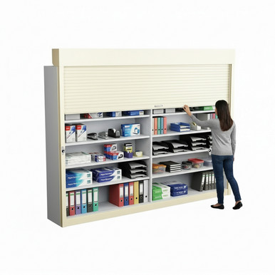 Shelving Security Doors and Shutters 114''W x 4''D - 100114TOP SMS-08-V89-100114TOP