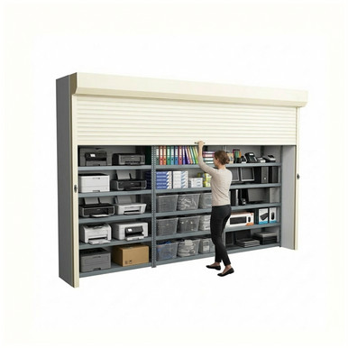 Shelving Security Doors and Shutters 144''W x 4''D - 124144FRT SMS-08-V89-124144FRT