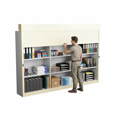 Shelving Security Doors and Shutters 126''W x 4''D - 079126TOP SMS-08-V89-079126TOP