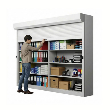 Shelving Security Doors and Shutters 126''W x 4''D - 091126FRT SMS-08-V89-091126FRT
