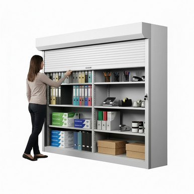 Shelving Security Doors and Shutters 96''W x 4''D - 079096FRT SMS-08-V89-079096FRT