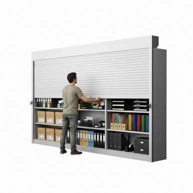 Shelving Security Doors and Shutters 144''W x 4''D - 091144TOP SMS-08-V89-091144TOP