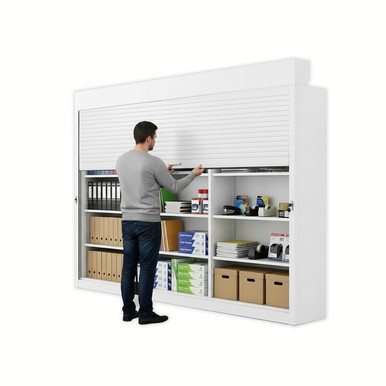 Shelving Security Doors and Shutters 126''W x 4''D - 091126TOP SMS-08-V89-091126TOP