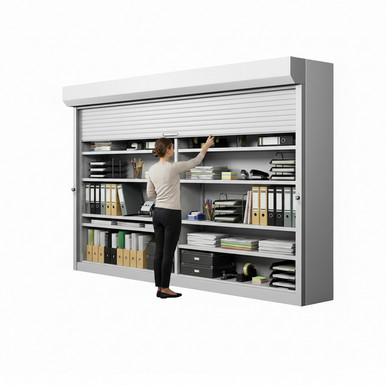 Shelving Security Doors and Shutters 126''W x 4''D - 100126FRT SMS-08-V89-100126FRT