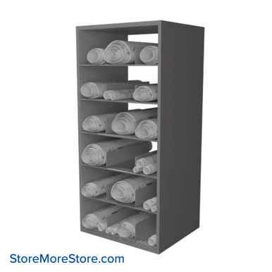 Rolled Blueprint Storage Shelving 36''W x 30''D x 76''H - PD363076-9 SMS-08-V25-PD363076-9