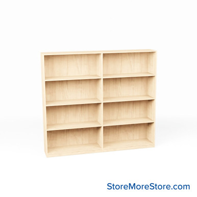 Melamine Bookshelf 73''W x 20''D x 60''H- KIT_MED_6020-2 SMS-08-V24-T11-6020-2