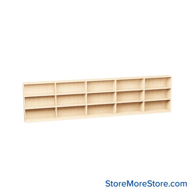 Melamine Bookshelf 181''W x 20''D x 42''H- KIT_MED_4220-5 SMS-08-V24-T11-4220-5