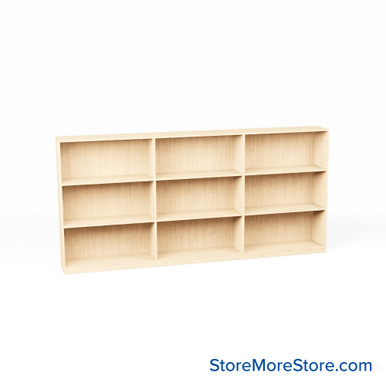 Melamine Bookshelf 109''W x 24''D x 48''H - Kit-Med-T11-4824-MOB-3 SMS-08-V24-T11-4824-MOB-3
