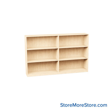Melamine Bookshelf 73''W x 24''D x 42''H - Kit-Med-T11-4224-MOB-2 SMS-08-V24-T11-4224-MOB-2