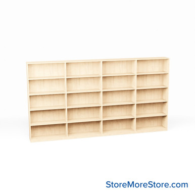 Melamine Bookshelf 145''W x 10''D x 72''H- KIT_MED_7210-4 SMS-08-V24-T11-7210-4