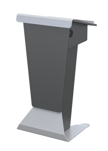 Executive Presentation Lectern with Adjustable Shelf and Cable Management
