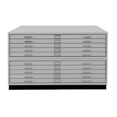 5 Drawer Flat File Cabinet 54W x 42D Steel Construction SMS-05-V155-20F01.5442-DSW