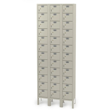 36 Door Cell Phone Locker with Label Holders and Locks - Beige SMS-02-V158-CPL243136-Beige