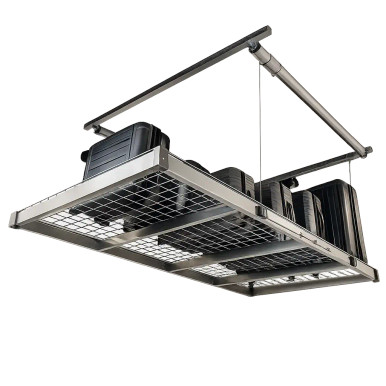 Platform Storage Lift 4 ft x 8 ft 400 lb Capacity Steel Motorized Garage Storage Lift SMS-03-V160-SL-1400-48