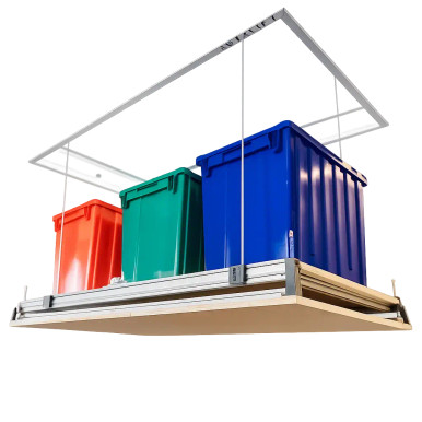 Attic Lift 28.75 in x 56 in 400 lb Capacity Steel Motorized Attic Storage Lift SMS-03-V160-AL-2956