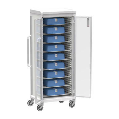 Apollo Wide Glass Door Sterile Core Cart 72.4 Inch SMS-04-V59-BDL-APL4E-GD-SPD3