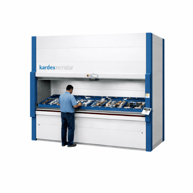 Kardex Shuttle XLD 500 Vertical Lift Module 120 x 34 Light Duty Storage Trays SMS-806-V159-XLD-500-120x34-Light
