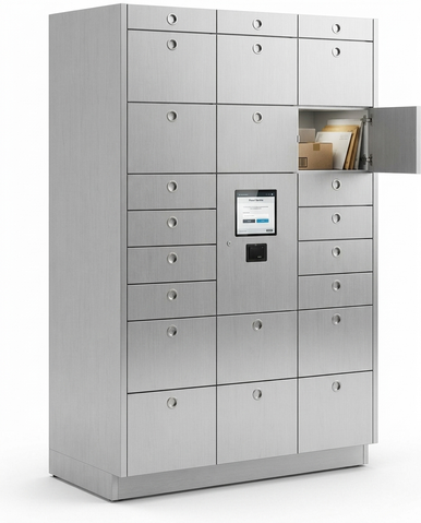 20 Opening Smart Student Package Locker System for Universities and Colleges