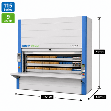 Kardex Lektriever Megamat 115 Wide Letter File Carousel