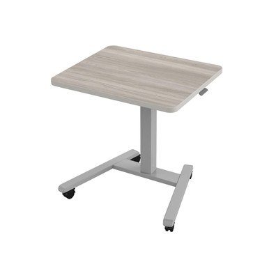Fuzion 22 x 26 Sit to Stand Table with Height Adjustable Base and Locking Casters - Grey Nebula/Fog SMS-06-V158-2FZPN7.2226.PL.GE.GE.0