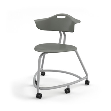 360 Chair with Back and Hard Wheel Casters - Storm SMS-05-V158-TS1CHW0.18PL.8L