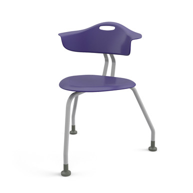 360 3 Leg Chair with Back and Glides - Navy SMS-05-V158-TS0G0.18PL.8J