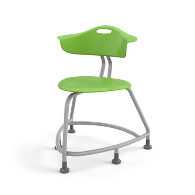 360 Chair with Back and Glides - Green Apple SMS-05-V158-TS1G0.18PL.8E