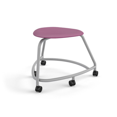 360 Backless Chair with Soft Wheel Casters - Purple SMS-05-V158-TS2CSW0.18PL.8I