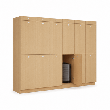 12 Opening Smart Luggage Storage Lockers with Oversize Doors