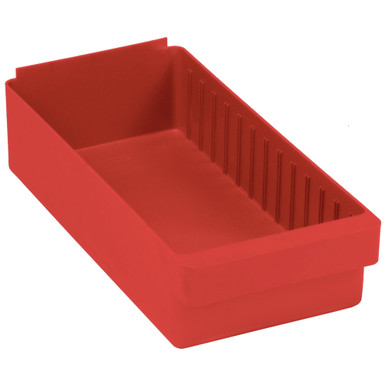 Heavy-Duty Euro Drawer - 8.38'' W x 17.63'' D x 4.63'' H - Red - Case of 24