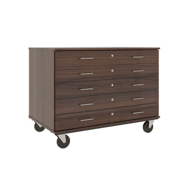 36 inch Mobile Five Drawer Storage Cart with Lock SMS-04-V127-80392-F36