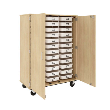 67 inch Mobile Tray Storage Cabinet with 36 Trays SMS-04-V127-80275-F67