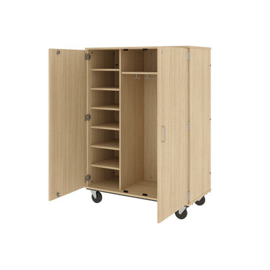 67 inch High Mobile Shelf-Combo Storage Cabinet Cart SMS-04-V127-80187-F67