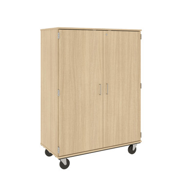 67 inch Tall Mobile Tray Storage Cart with Four Shelves and Twelve Trays SMS-04-V127-80599-F67
