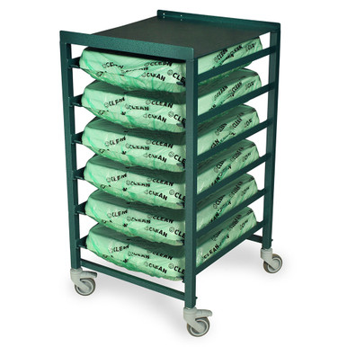 Scope Transit Cart with Six Tray Capacity for Endoscope Transport SMS-01-V68-STC-AL6