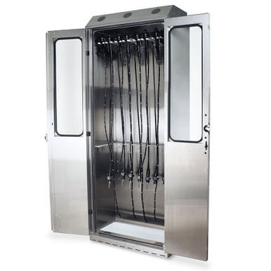 Stainless Steel Scope Drying Cabinet with HEPA Airflow, 16 Capacity SMS-01-V68-SCSS8036DRDP-14