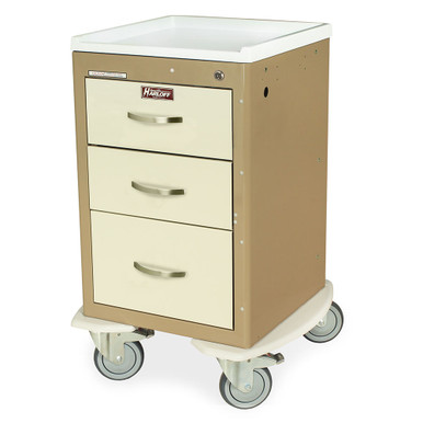 Narrow Aluminum Medical Cart with Key Lock and Quiet Rolling Casters, 111" W x 110" D x 210" H SMS-04-V68-MPA1821K03
