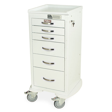 6-Drawer Steel Anesthesia Cart with Electronic Keypad Lock, 111" W x 110" D x 36" H, Electronic Lock SMS-04-V68-MDS1830EKC06