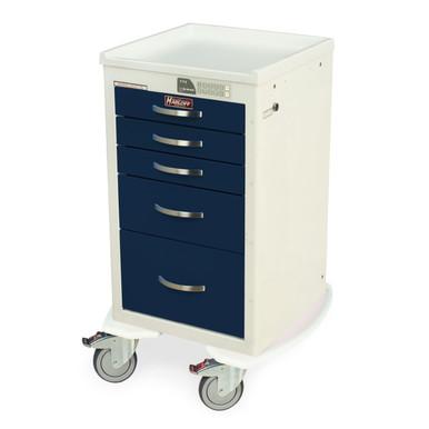 5-Drawer Steel Anesthesia Cart with Electronic Keypad Lock, 111" W x 110" D x 31" H, Electronic Lock SMS-04-V68-MDS1824EKC05