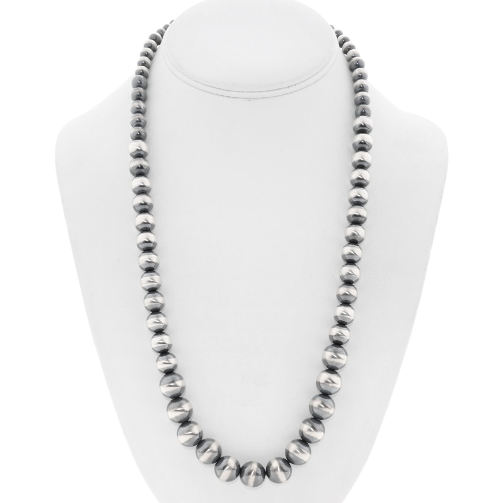 【56cm・silver925】NAVAJO PEARL NECKLACE Navajo Santa Fe Silver Desert Pearl Necklace 23447