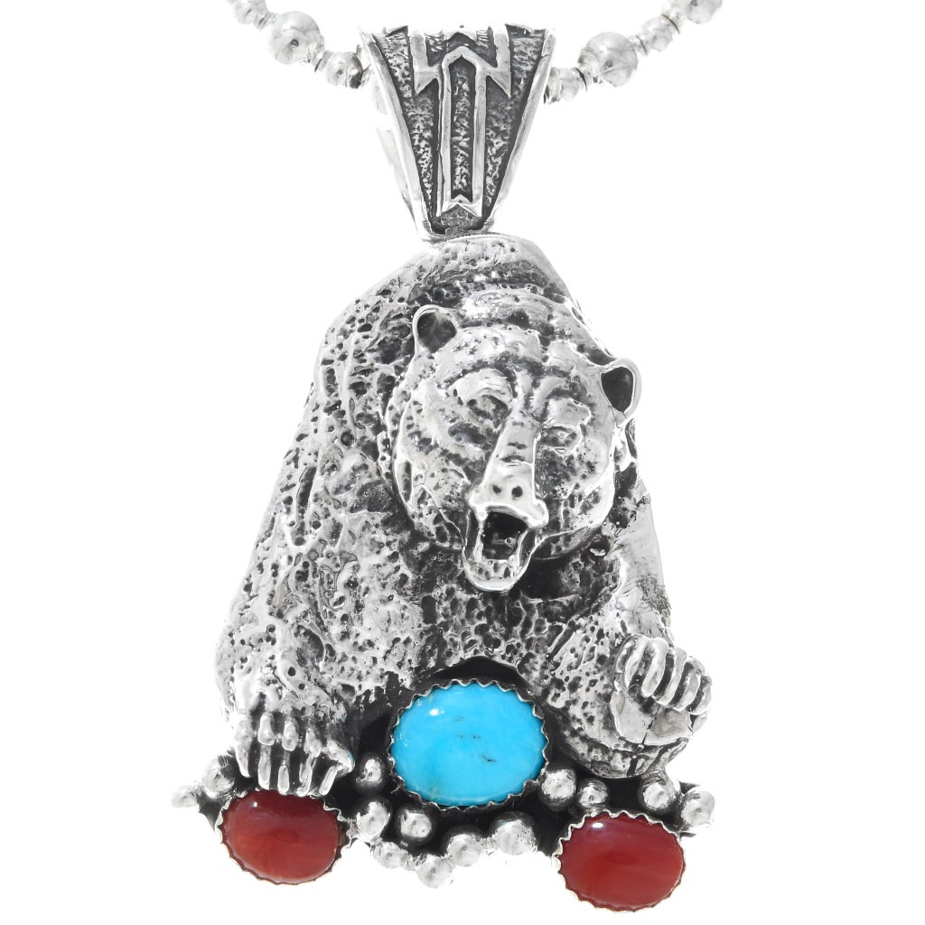 Handsome Mens Navajo Turquoise Coral 